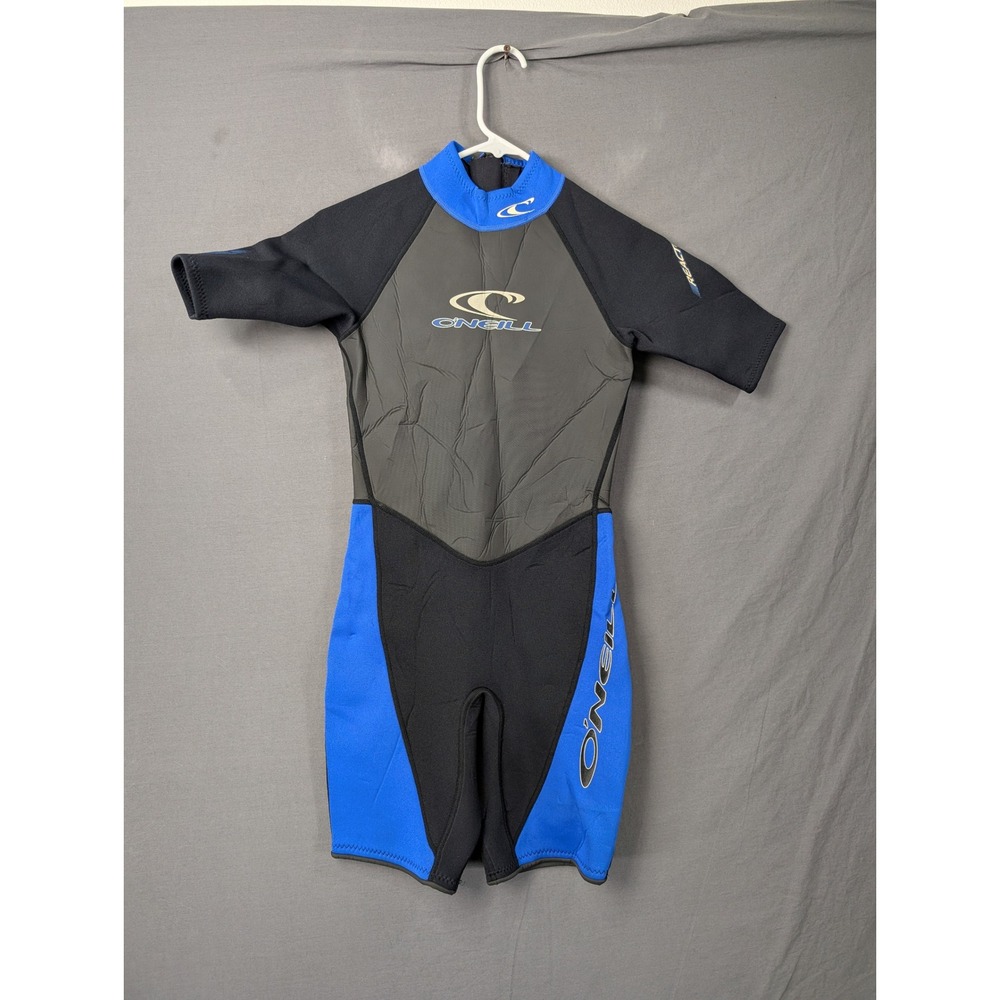 ONeill React Youth‎ Wetsuit Spring Suit Blue Black Grey Size 14